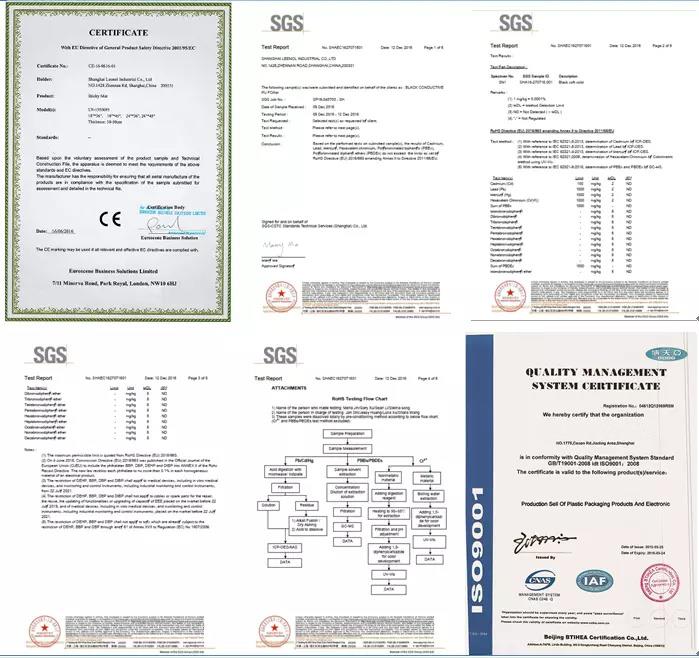 Esd çantası için sertifika