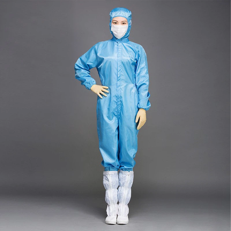 esd jumpsuit blue color esd jumpsuit blue color